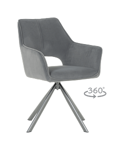 Трапезен стол READING 2 - сив MJ 3 (3532376)