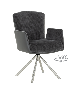 Трапезен стол SINDI - графит (3532272)