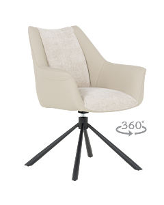 Трапезен стол TEMPE - шампанско (3532353)