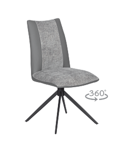 Трапезен стол TULSA - тъмносив (3532359)