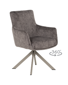 Трапезен стол VALGA  - тъмнобежов (3532276)