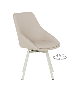 Трапезен стол WIGAN 1 силиконова кожа - лате 05 (3532135)