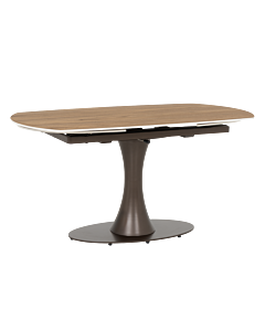 Разтегателна трапезна маса CARLOS - тъмен орех (3531077)