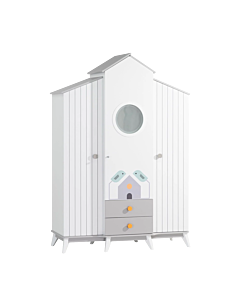 Трикрилен детски гардероб BIRD HOUSE (3575238)
