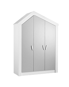 Трикрилен детски гардероб WHITE HOUSE (3575103)