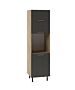 Кухненски шкаф SKY LOFT ШД 60/241 HK-S ЗА ФУРНА златен дъб крафт/сиво  (005.002.3331)