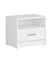 Нощно шкафче NEPO PLUS KOM1S корпус и фронт бяло  (020.004.0153)