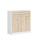 Шкаф NEPO PLUS KOM2D1S корпус бяло/фронт дъб сонома  (020.004.0207)