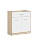 Шкаф NEPO PLUS KOM2D1S корпус дъб сонома/фронт бяло  (020.004.0212)