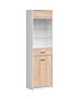 Шкаф NEPO PLUS REG1D1W корпус бяло/фронт дъб сонома  (020.004.0228)
