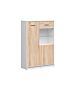 Шкаф NEPO PLUS REG1D1W/90 корпус бяло/фронт дъб сонома  (020.004.0235)