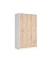 Гардероб NEPO PLUS SZF3D2S корпус бяло/фронт дъб сонома  (020.004.0131)