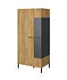 Гардероб SANTES 2D златен дъб крафт/антрацит  (092.093.0042)